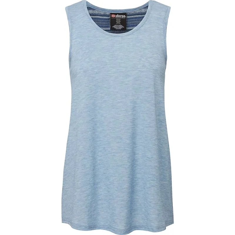 Sherpa Women's Asha Tank - Small Tilicho Blue sold by Out&Back Outdoor