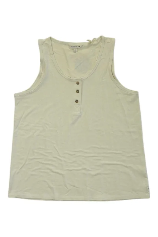 Toad & Co Womens Piru Henley Tank sold by Out&Back Outdoor