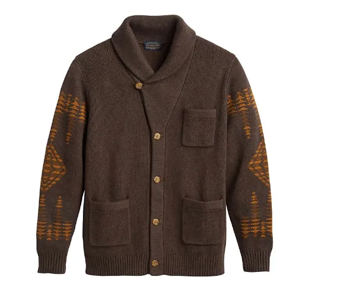 Pendleton Mens Harding Button Cotton Cardigan sold by Out&Back Outdoor