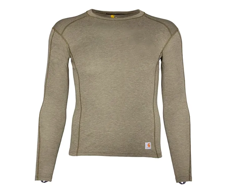 Carhartt Mens Force Midweight Synthetic-wool blend Baselayer Crewneck Top sold by Out&Back Outdoor product image thumbnail 2