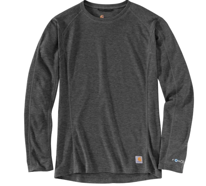 Carhartt Mens Force Midweight Synthetic-wool blend Baselayer Crewneck Top sold by Out&Back Outdoor