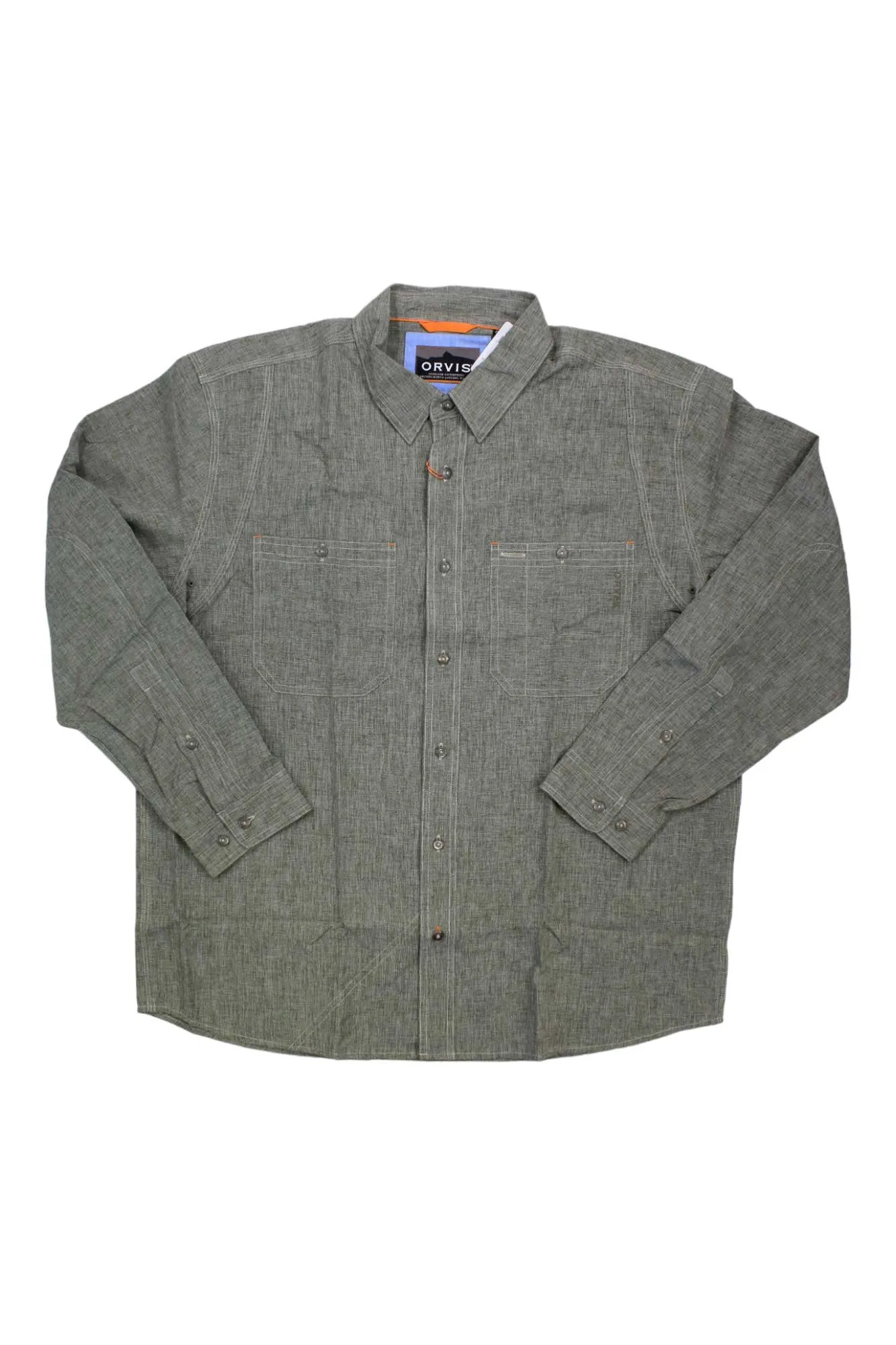 Orvis Men's Tech Chambray Work LS Shirt sold by Out&Back Outdoor product image thumbnail 2