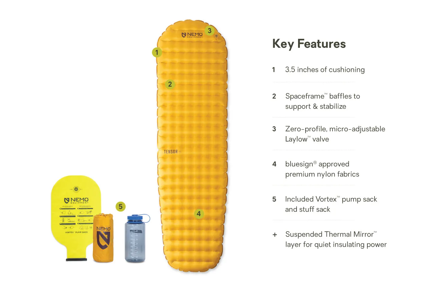 Nemo Tensor Trail Mummy Sleeping Pad sold by Out&Back Outdoor product image thumbnail 2