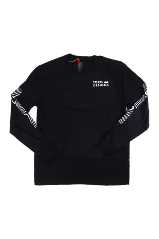 Topo Designs Mens Mountain Waves LS Tee sold by Out&Back Outdoor