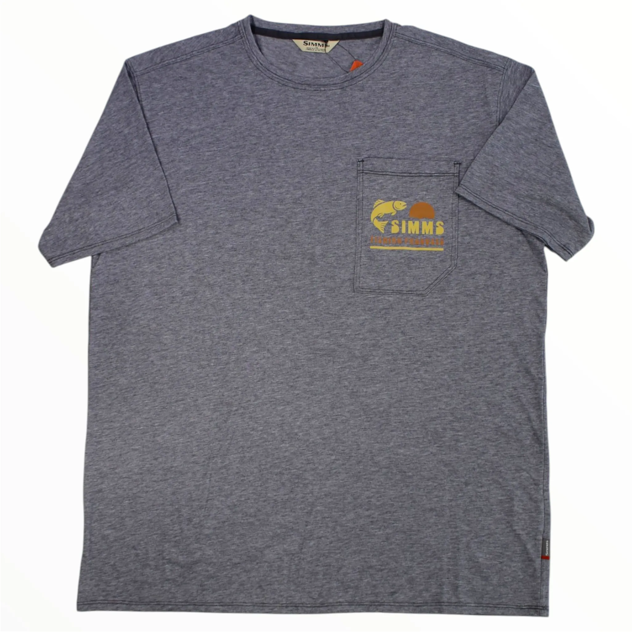 Simms Mens Harbor Lightweight Pocket T Shirt sold by Out&Back Outdoor product image thumbnail 2