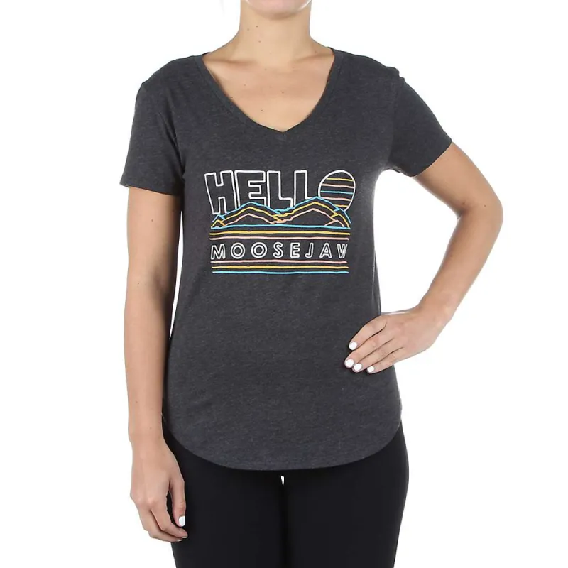 Moosejaw Women's Blueberry Muffin V-Neck SS Tee sold by Out&Back Outdoor