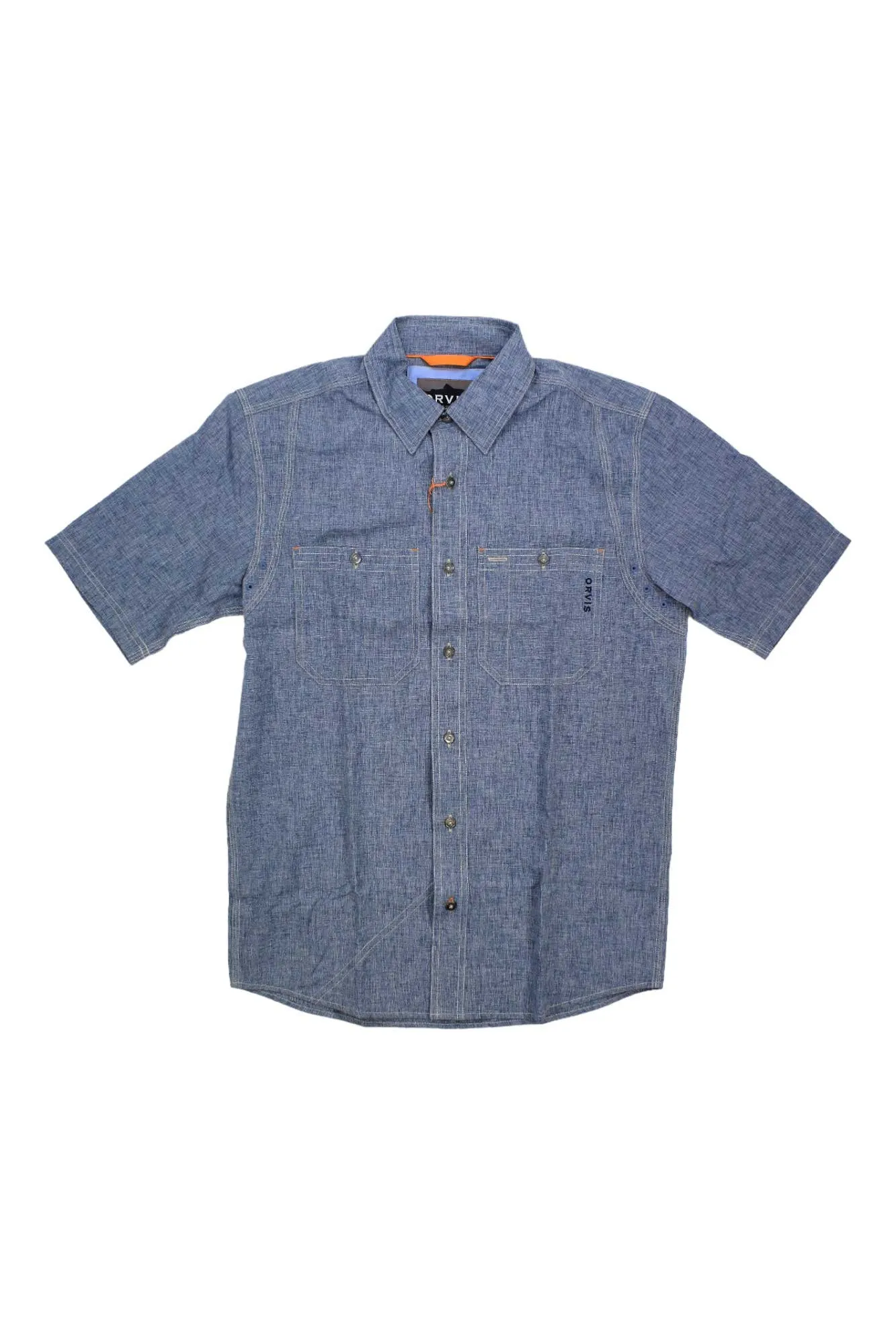 Orvis Men's Tech Chambray Work SS Shirt sold by Out&Back Outdoor