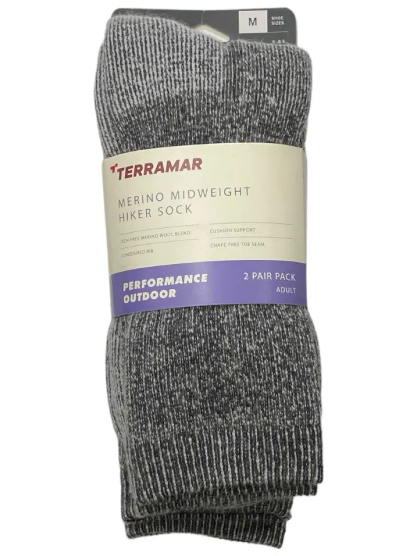 Terramar Merino Mid Weight Hiker Sock 2 Pack sold by Out&Back Outdoor