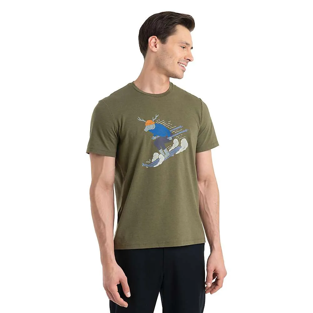 Icebreaker Mens Merino Central Classic Ski Rider SS Tee sold by Out&Back Outdoor