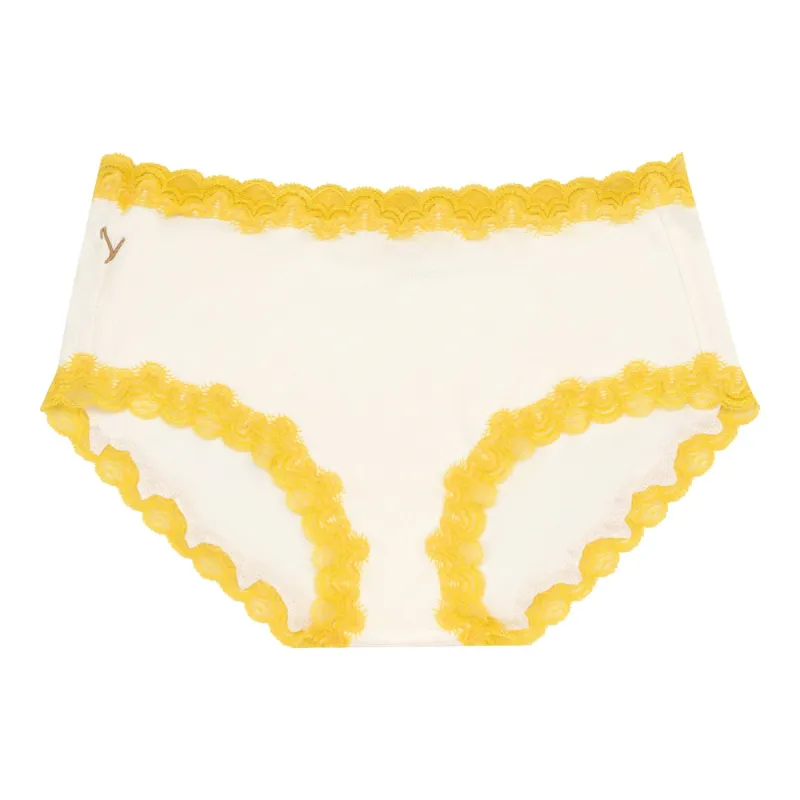 Soft Silk Briefs with Contrast Lace sold by Uwila Warrior