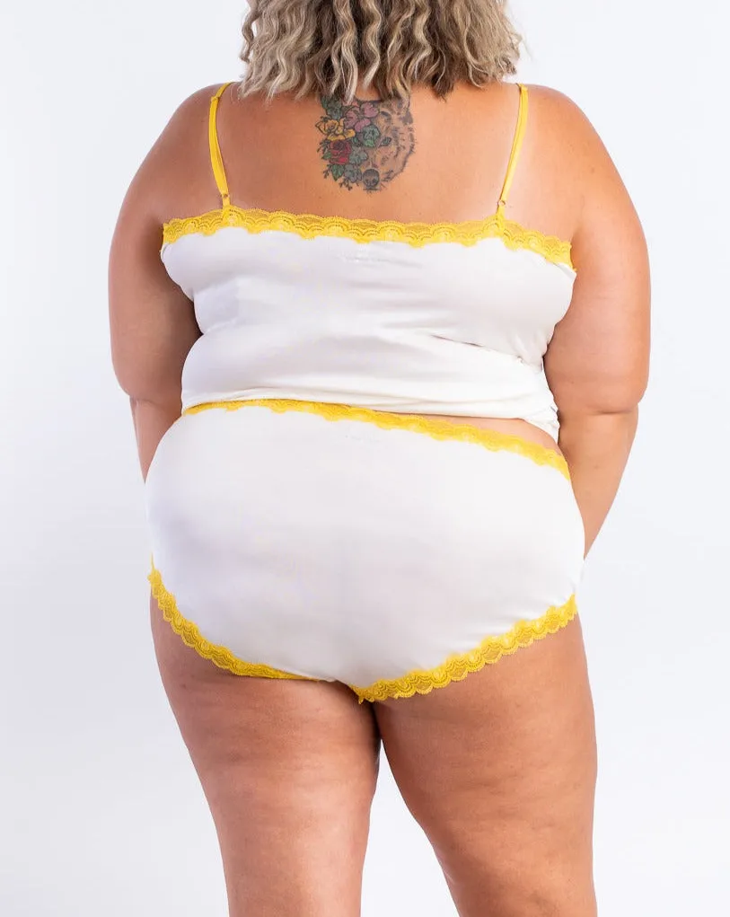 Soft Silk Briefs with Contrast Lace sold by Uwila Warrior product image thumbnail 4