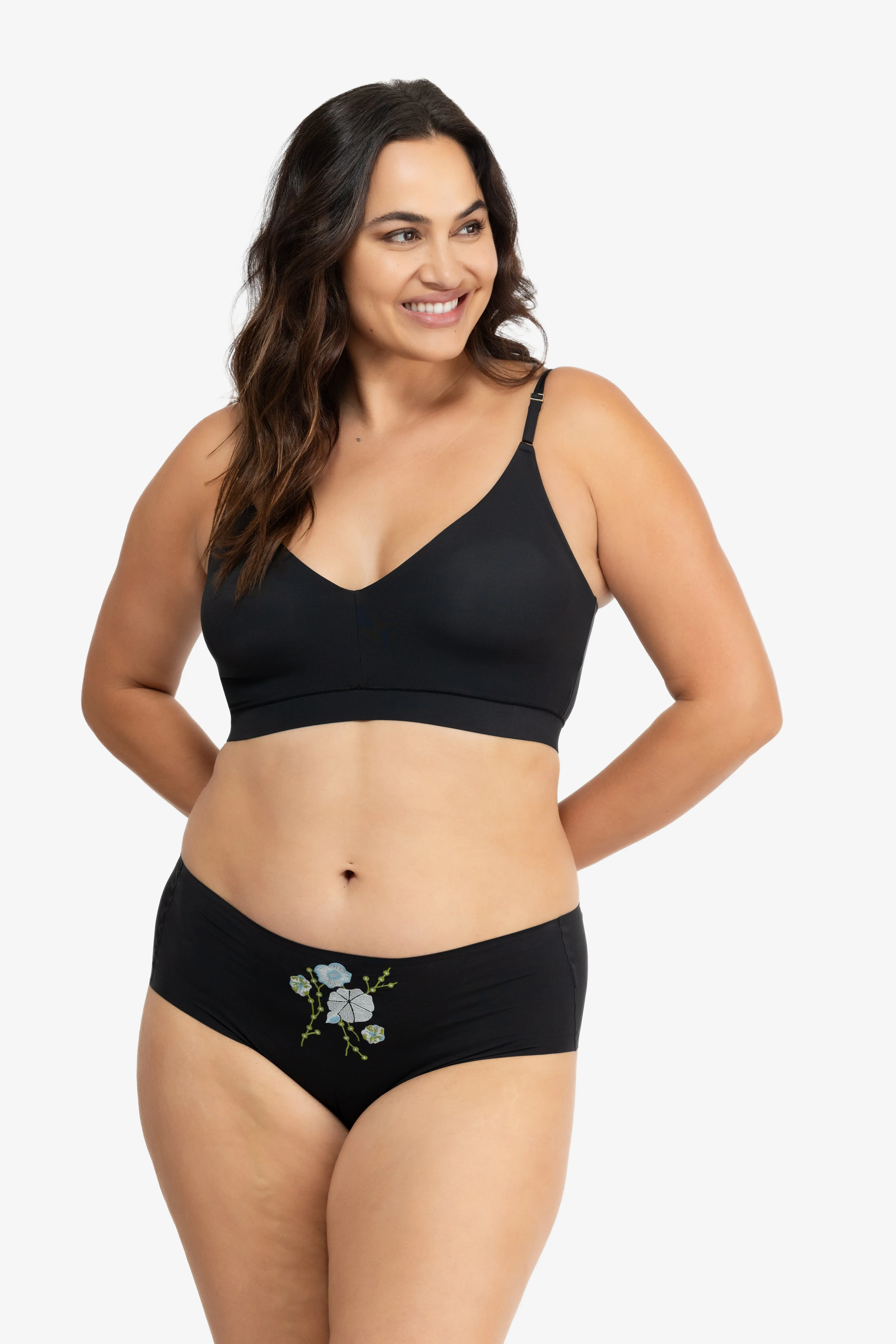 Soft Seamless Briefs with Embroidery sold by Uwila Warrior product image thumbnail 4