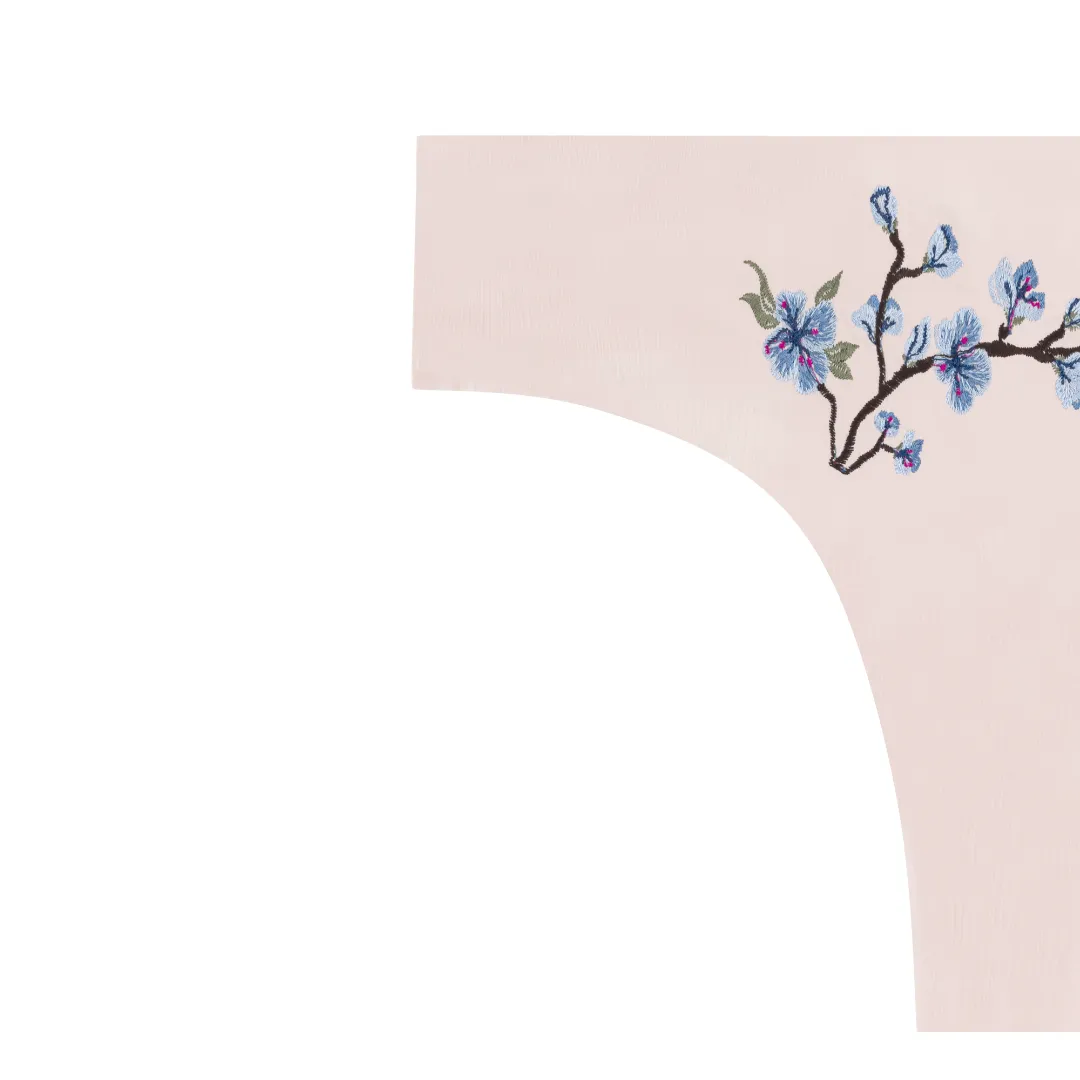 Soft Seamless Thongs with Embroidery sold by Uwila Warrior product image thumbnail 2