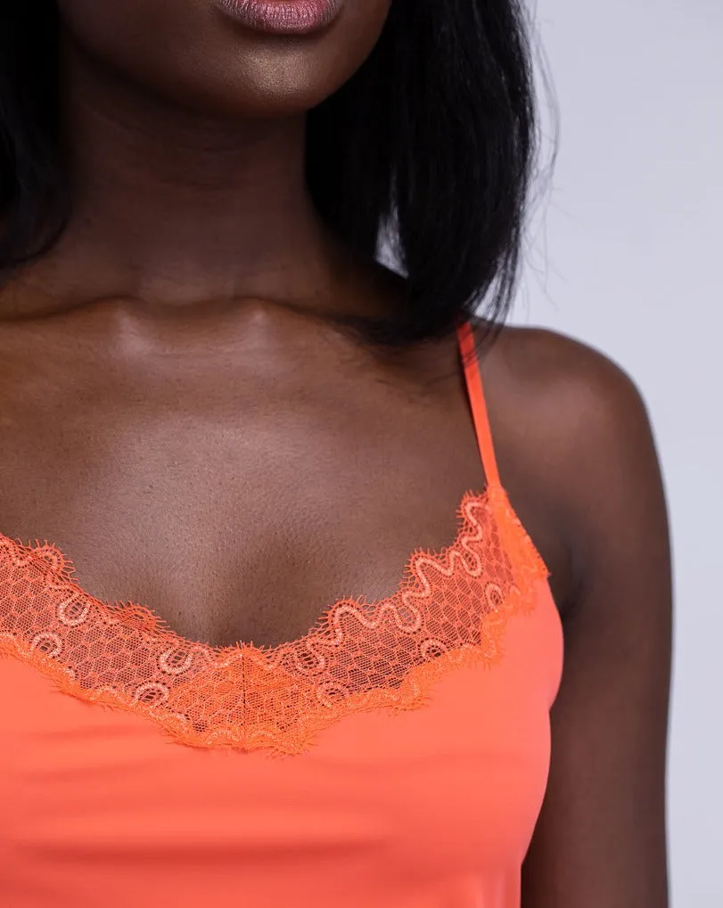 Soft Seamless Camisole with Contrast Lace sold by Uwila Warrior product image thumbnail 3
