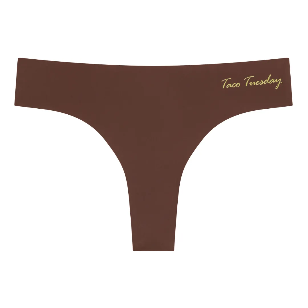 Soft Seamless Days of the Week Thong sold by Uwila Warrior product image thumbnail 3