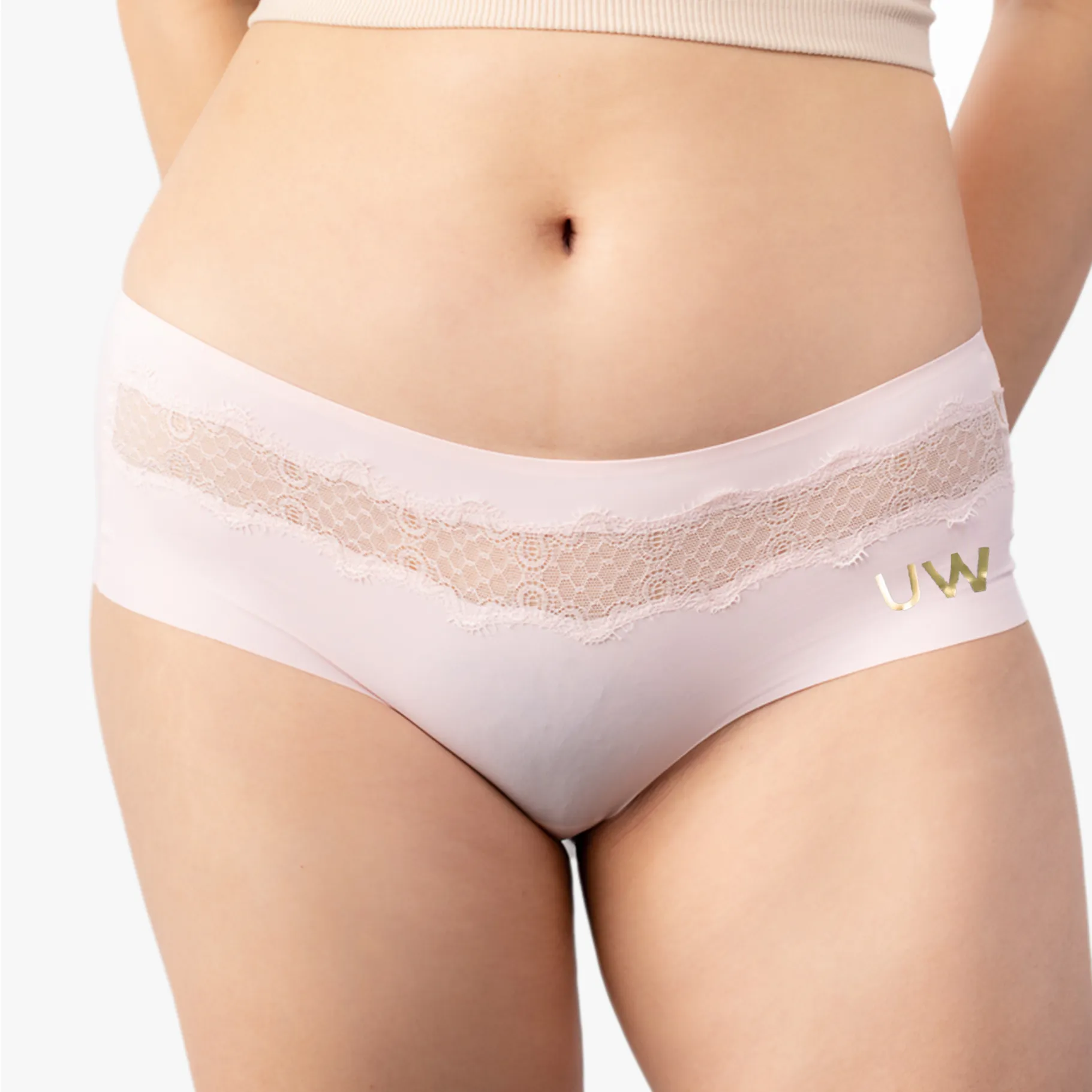 Customizable Soft Seamless Briefs with Lace sold by Uwila Warrior