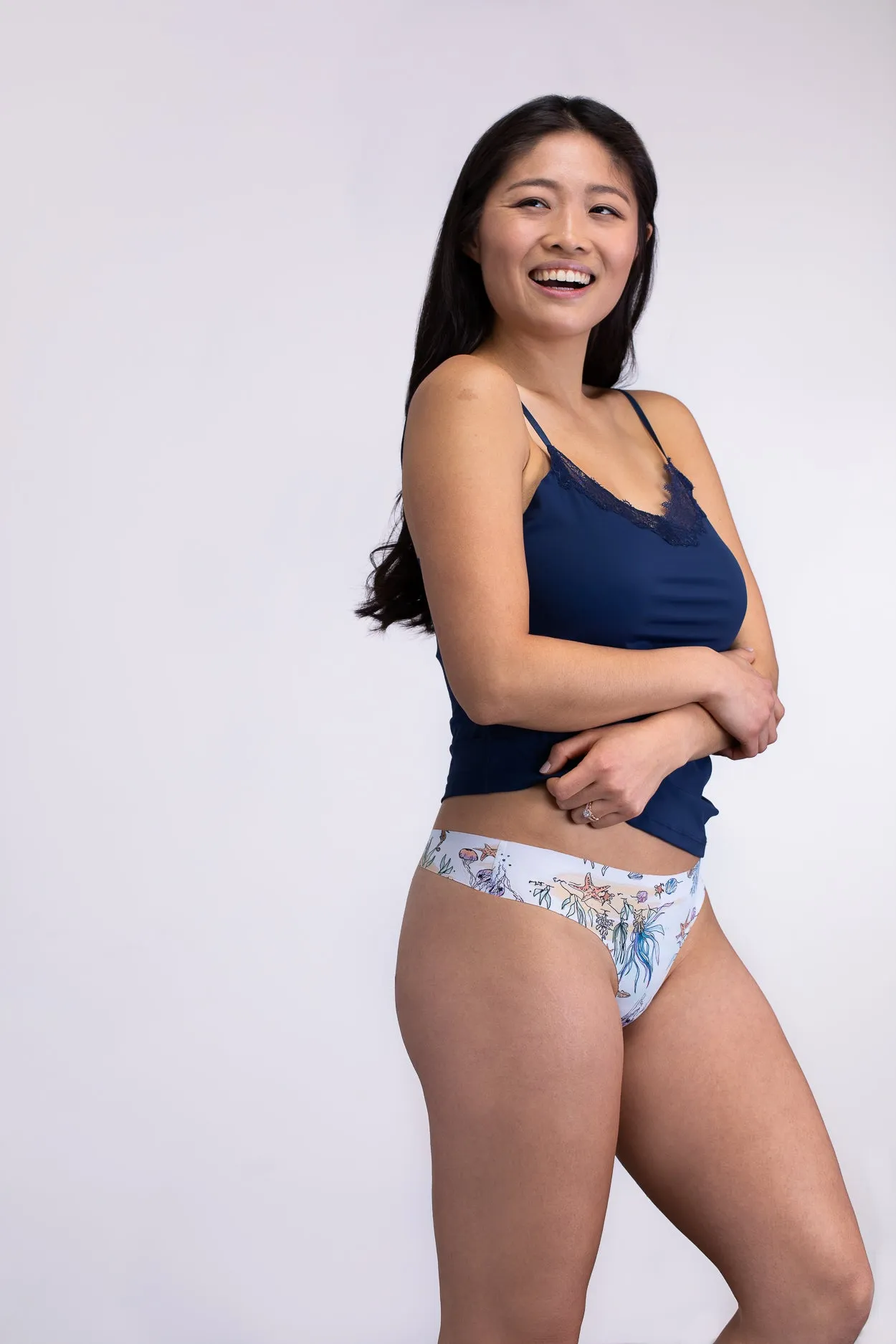 Printed Soft Seamless Thong sold by Uwila Warrior product image thumbnail 4