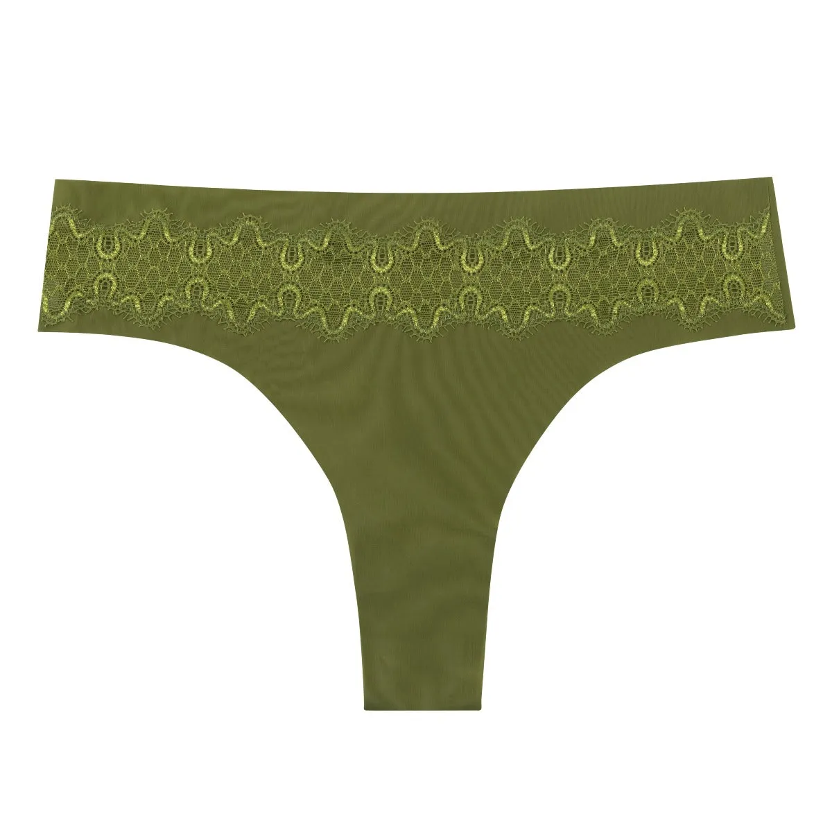 Soft Seamless Thongs with Lace sold by Uwila Warrior