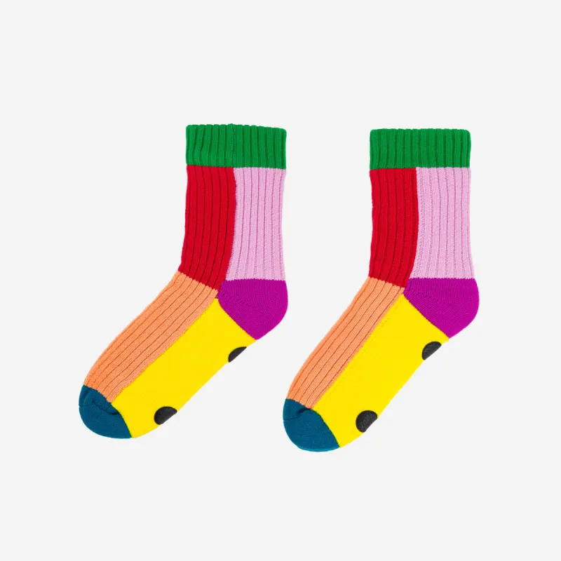 Kaleidoscope Knit House Socks sold by Verloop LLC