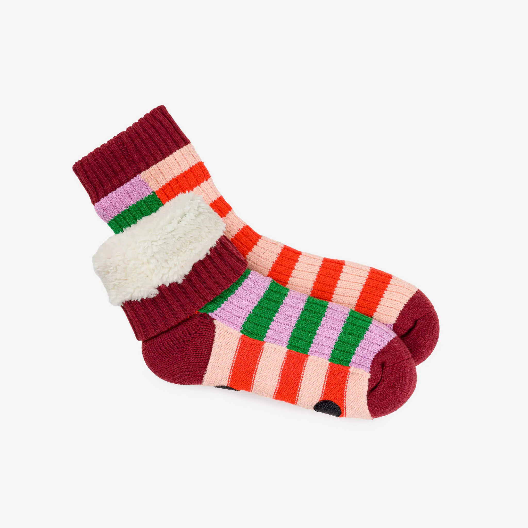 Super Stripe Knit House Socks sold by Verloop LLC product image thumbnail 4
