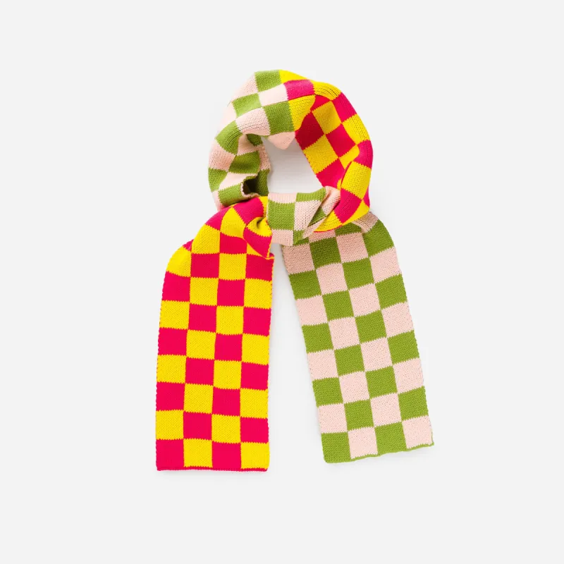 Checkerboard Knit Mini Scarf sold by Verloop LLC