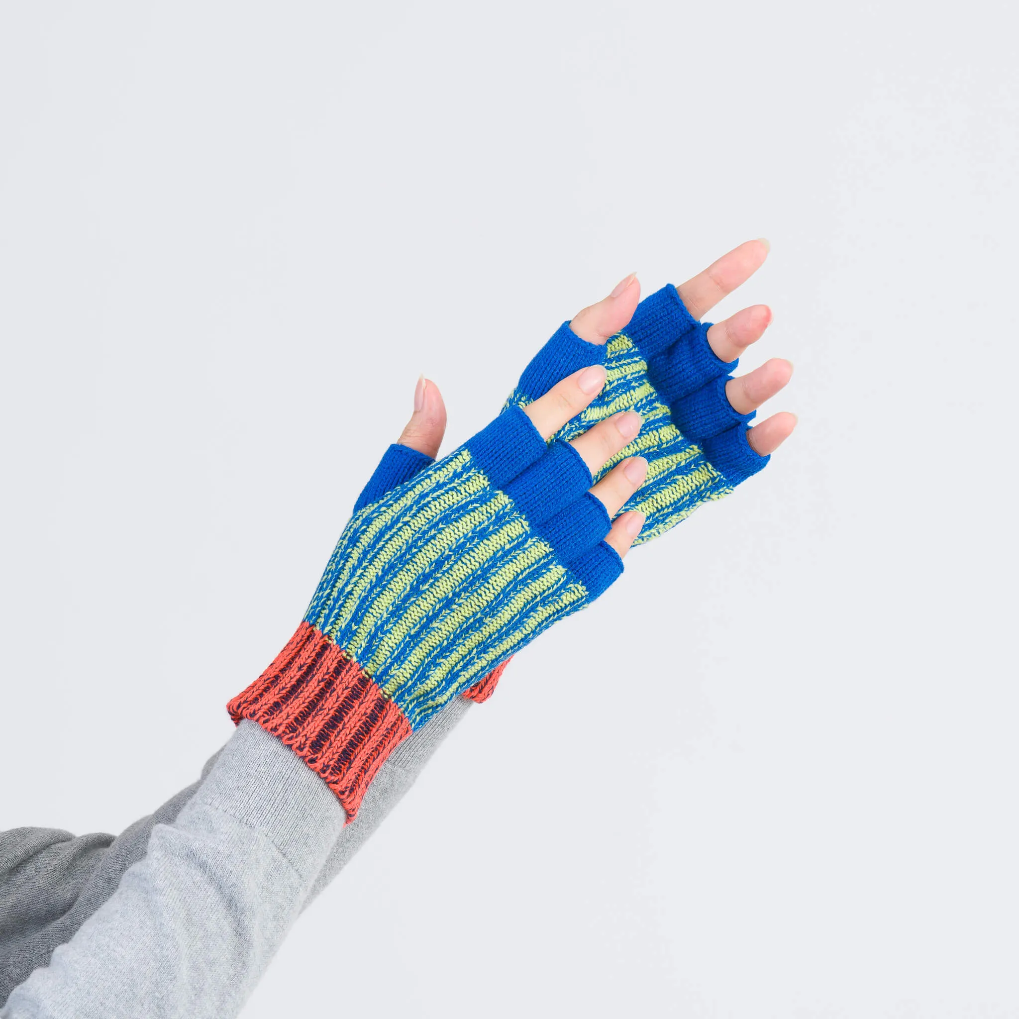 Big Stripe Fingerless Gloves sold by Verloop LLC product image thumbnail 4