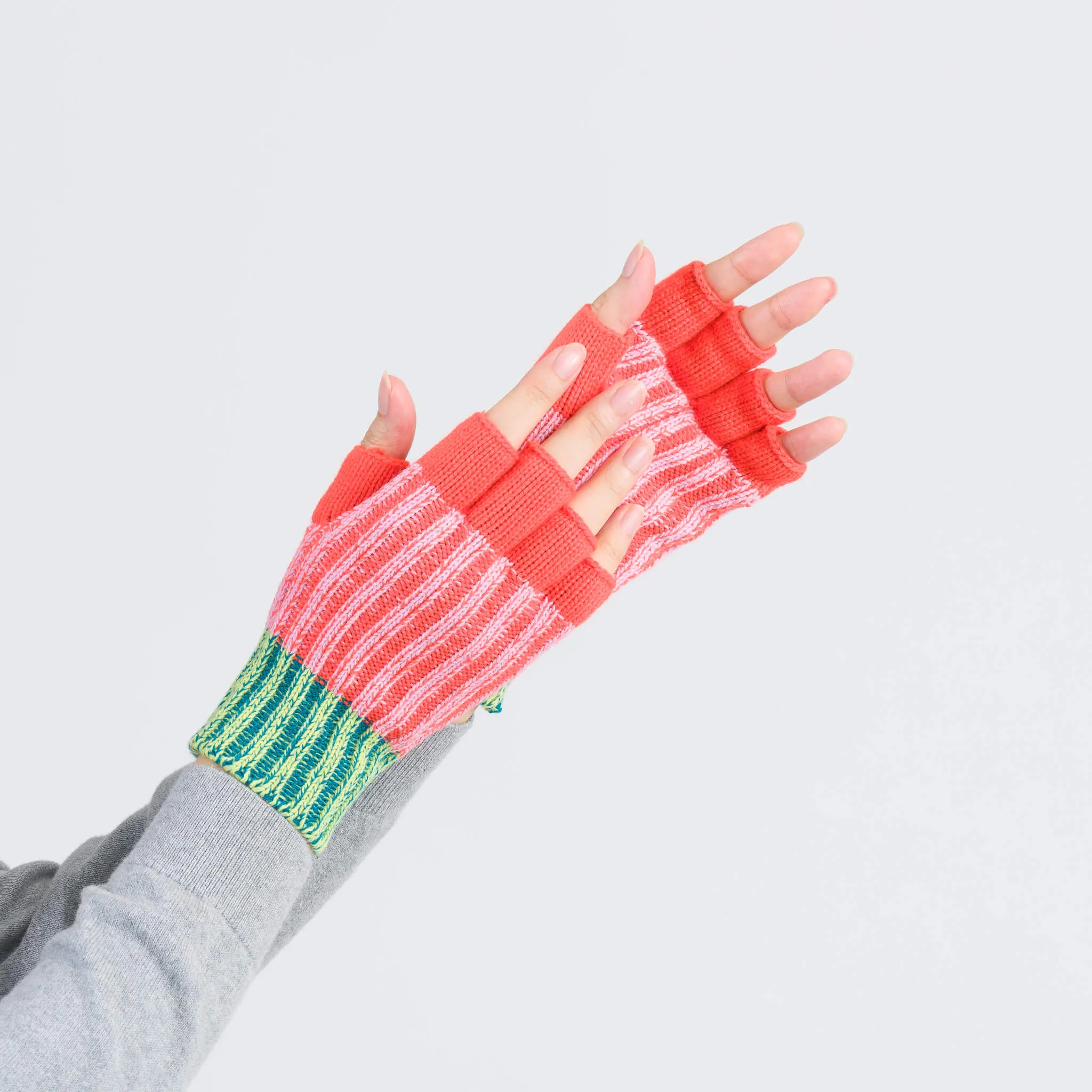 Big Stripe Fingerless Gloves sold by Verloop LLC product image thumbnail 3