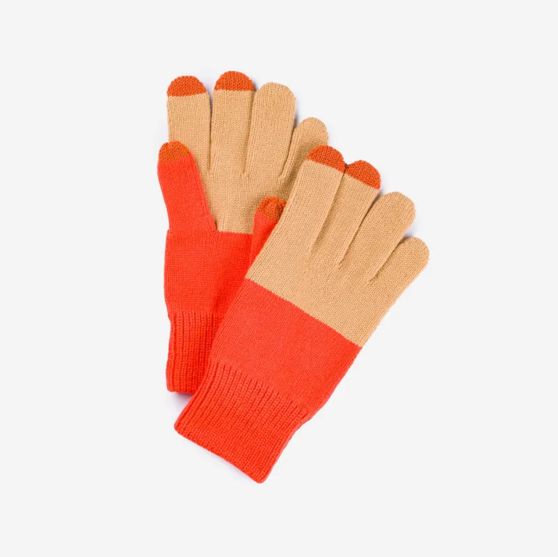 XL Colorblock Touchscreen Gloves sold by Verloop LLC
