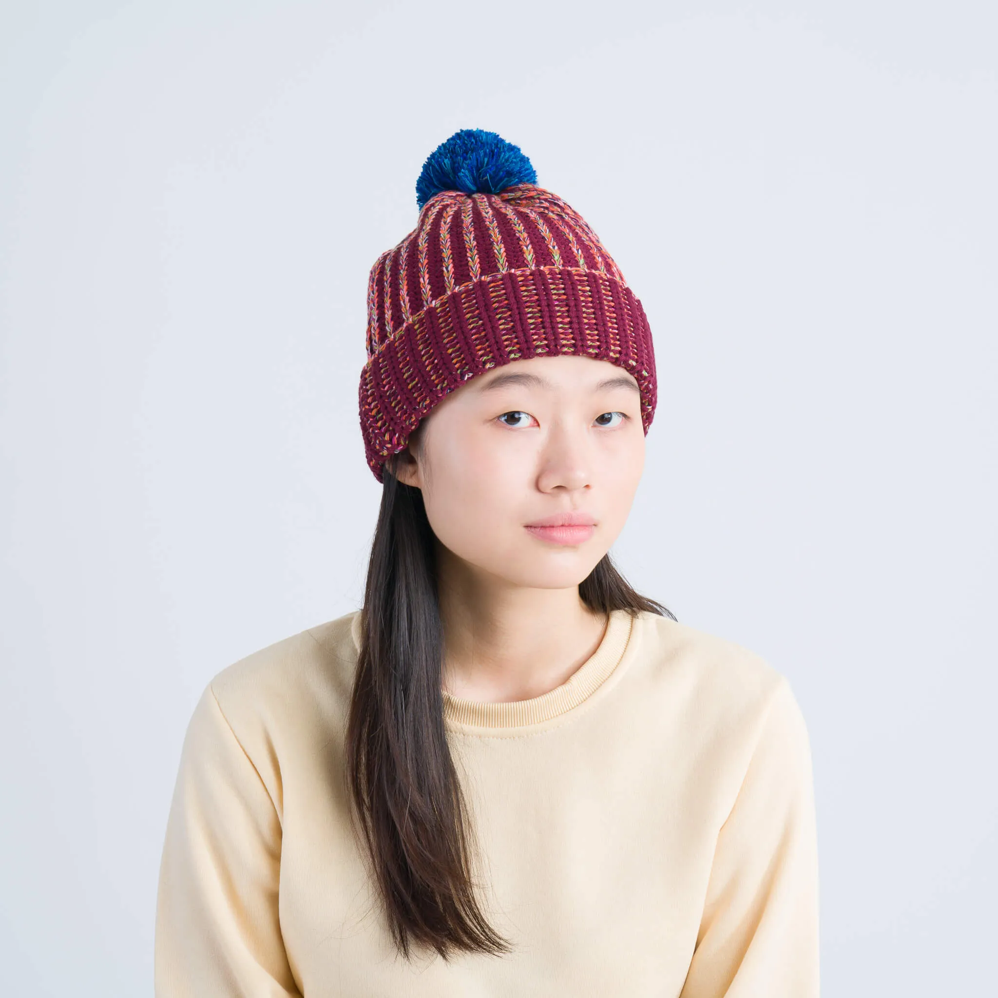 Super Mix Pom Beanie sold by Verloop LLC product image thumbnail 4