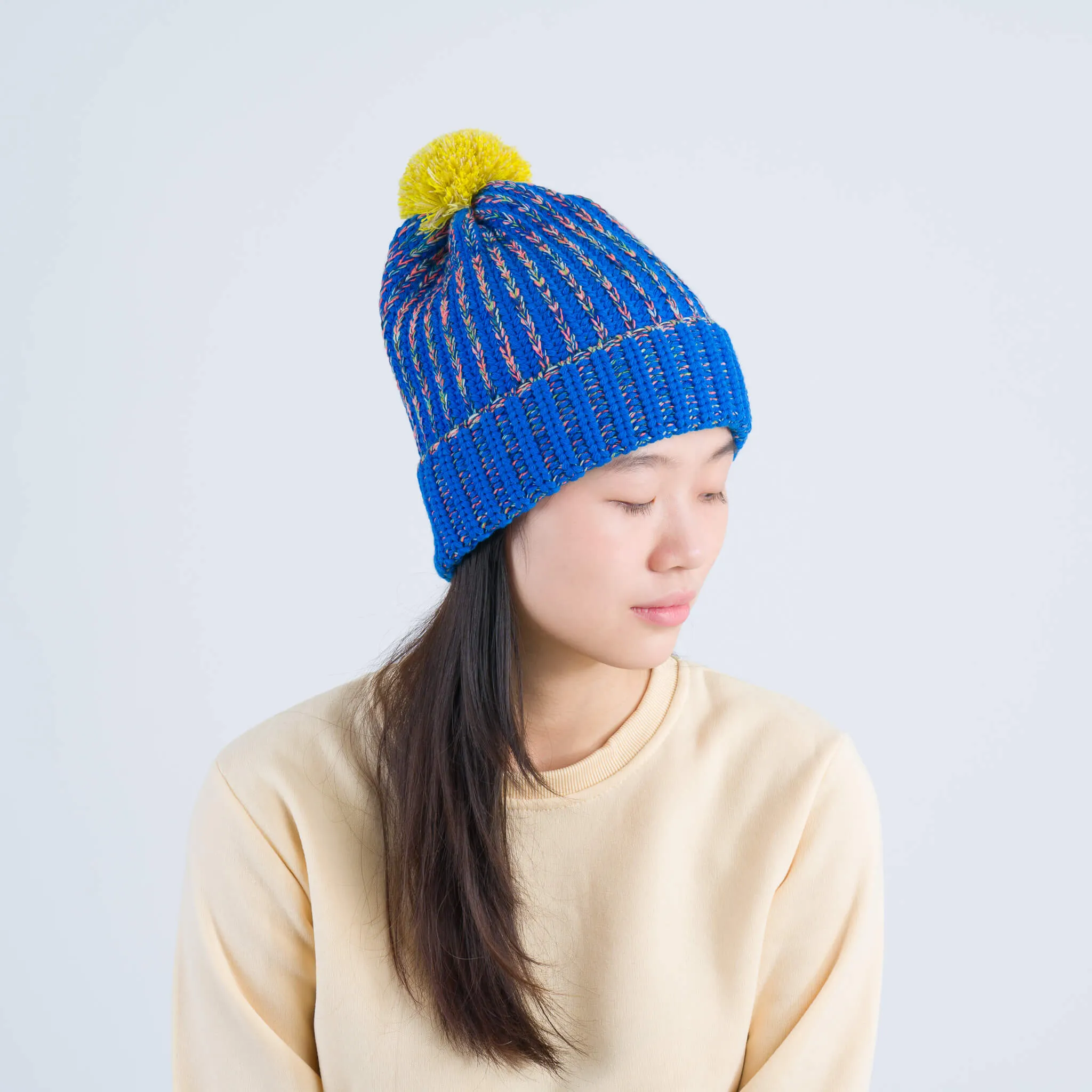 Super Mix Pom Beanie sold by Verloop LLC product image thumbnail 3