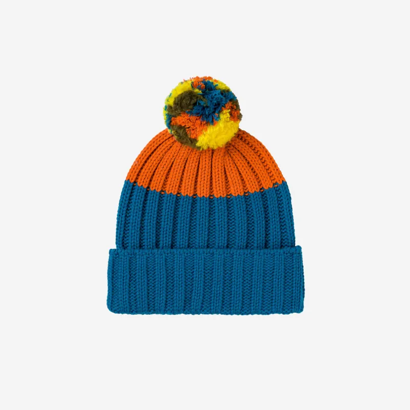 Chunky Colorblock Knit Pom Beanie sold by Verloop LLC