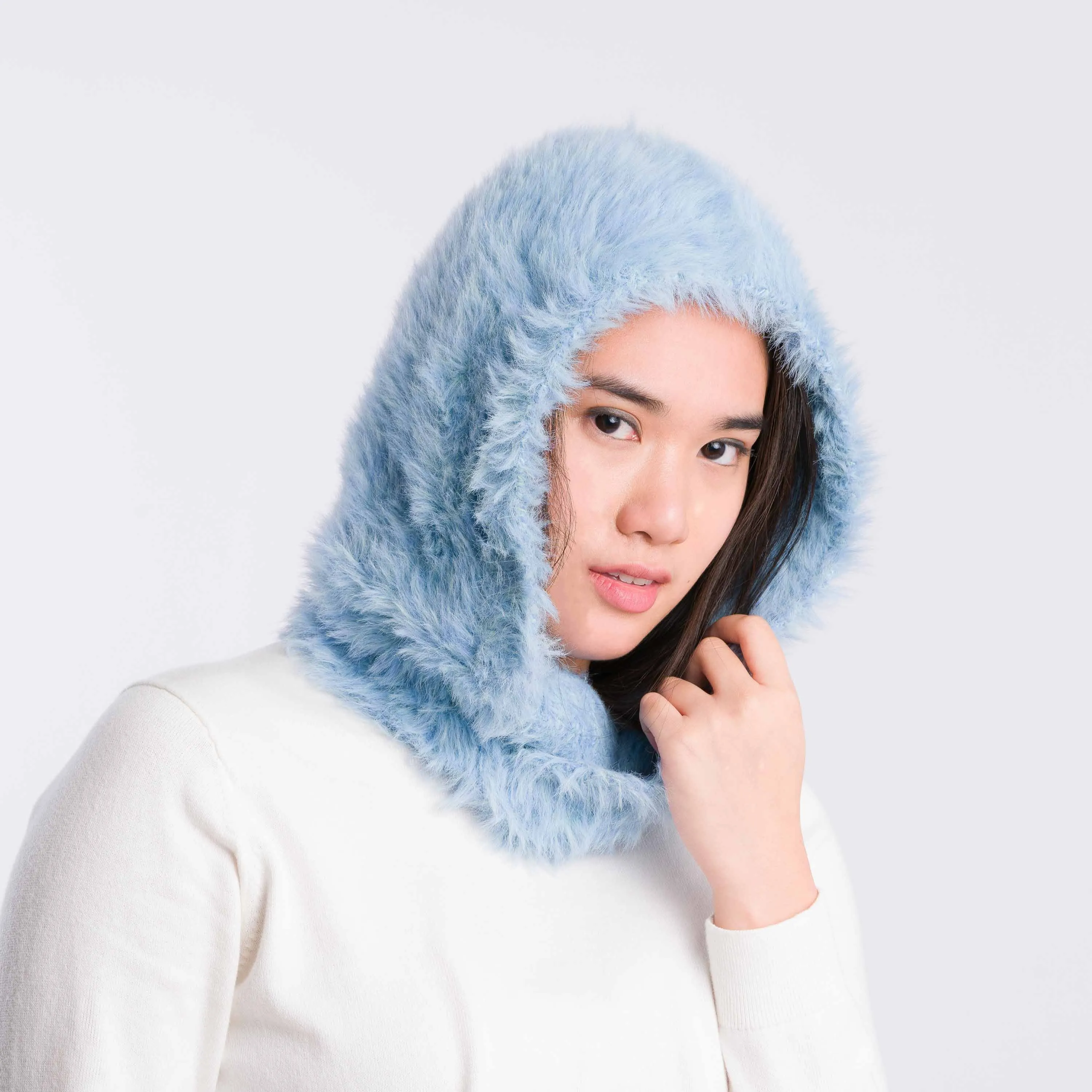 Faux Fur Knit Hood sold by Verloop LLC product image thumbnail 5