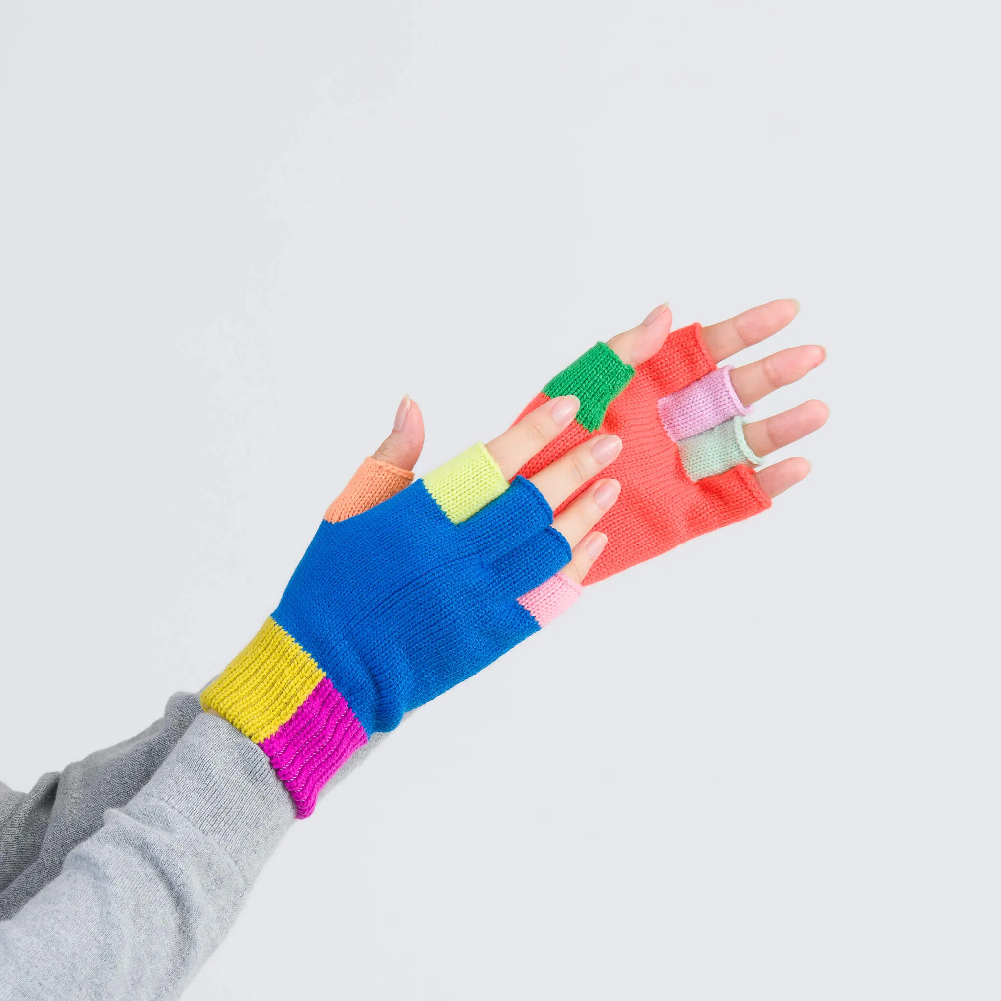 Mismatch Fingerless Gloves sold by Verloop LLC product image thumbnail 2