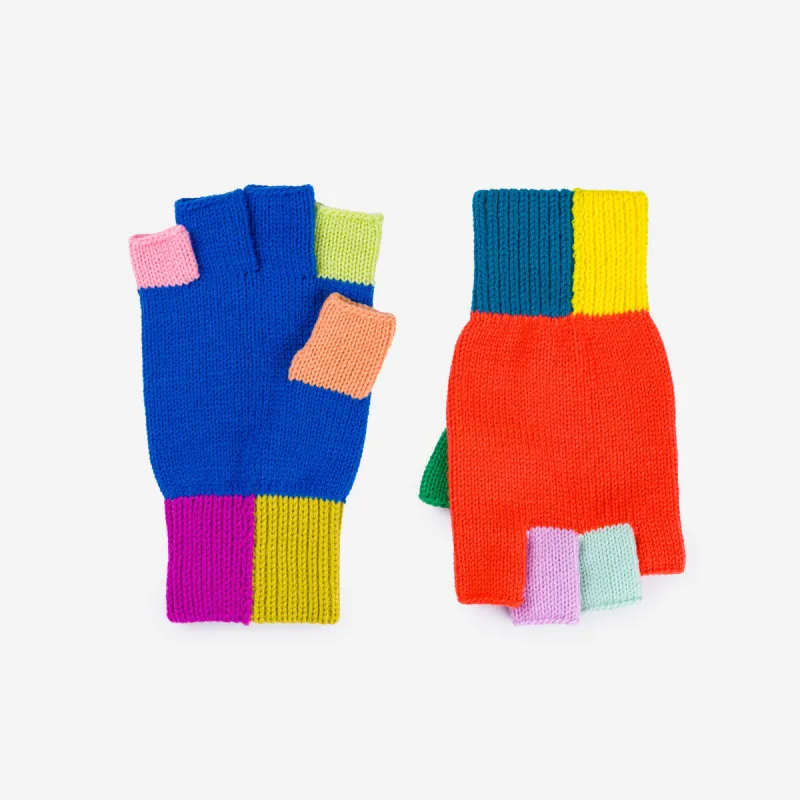Mismatch Fingerless Gloves sold by Verloop LLC