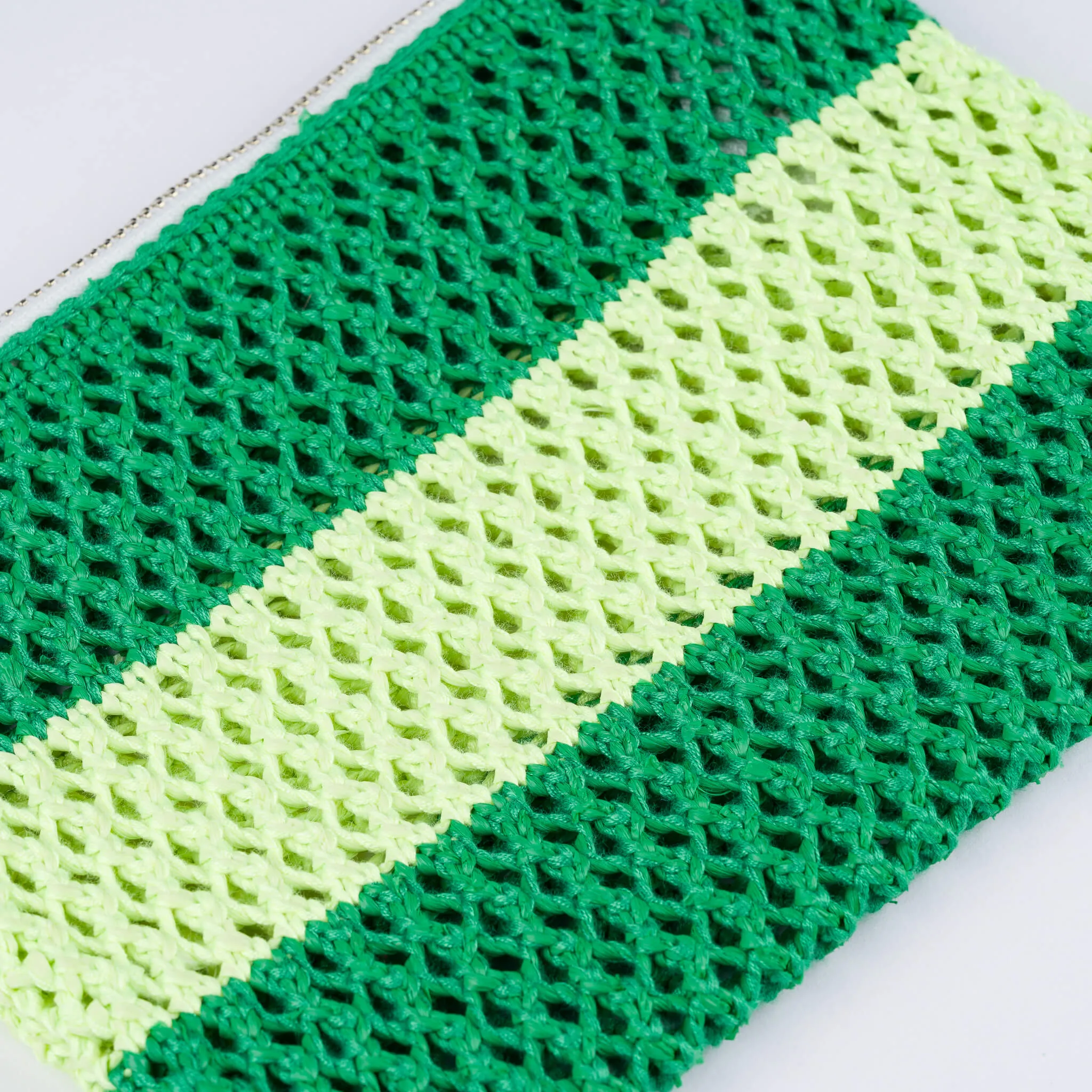 Stripe Raffia Pouch sold by Verloop LLC product image thumbnail 2