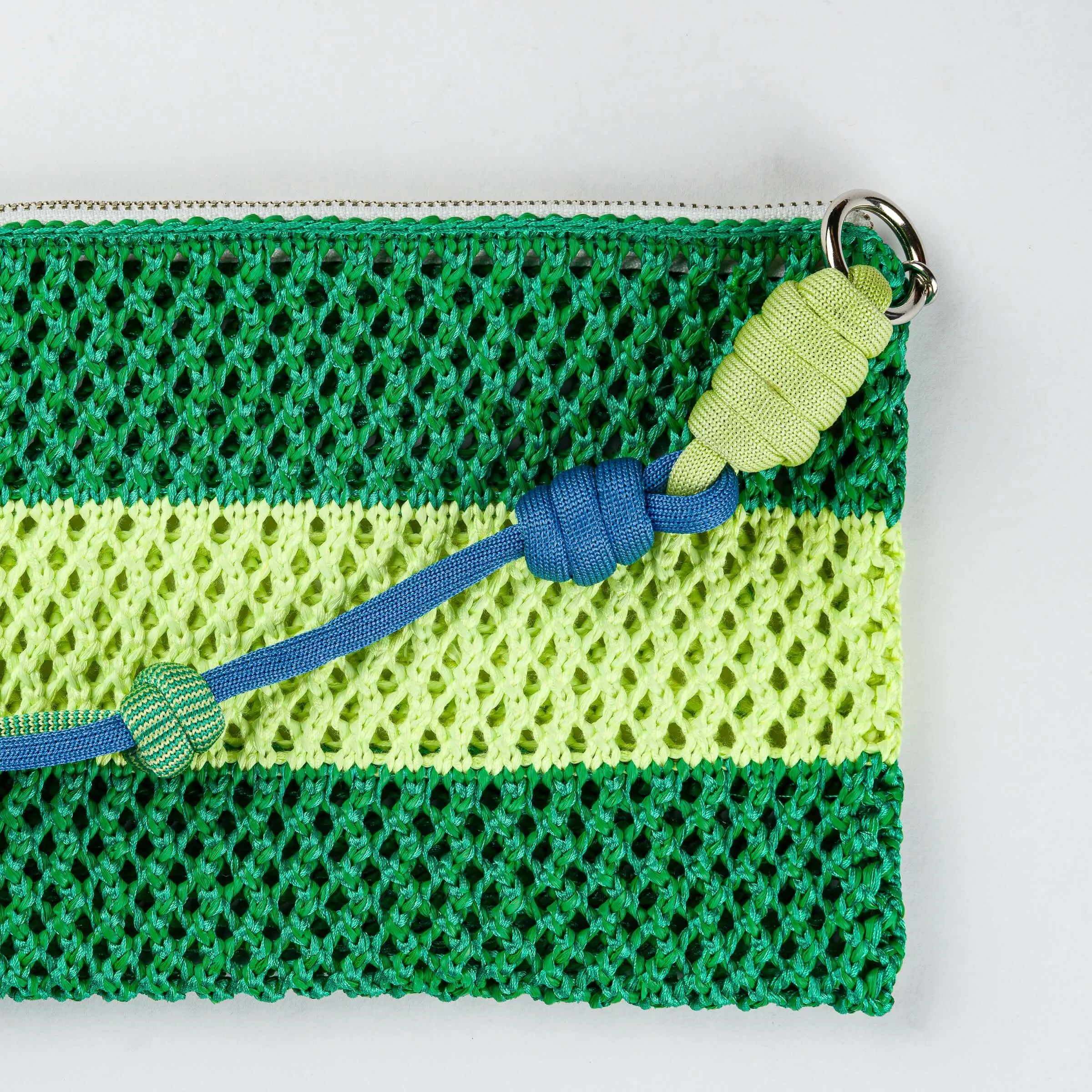 Stripe Raffia Pouch sold by Verloop LLC product image thumbnail 4