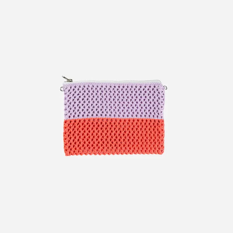 Colorblock Raffia Pouch sold by Verloop LLC