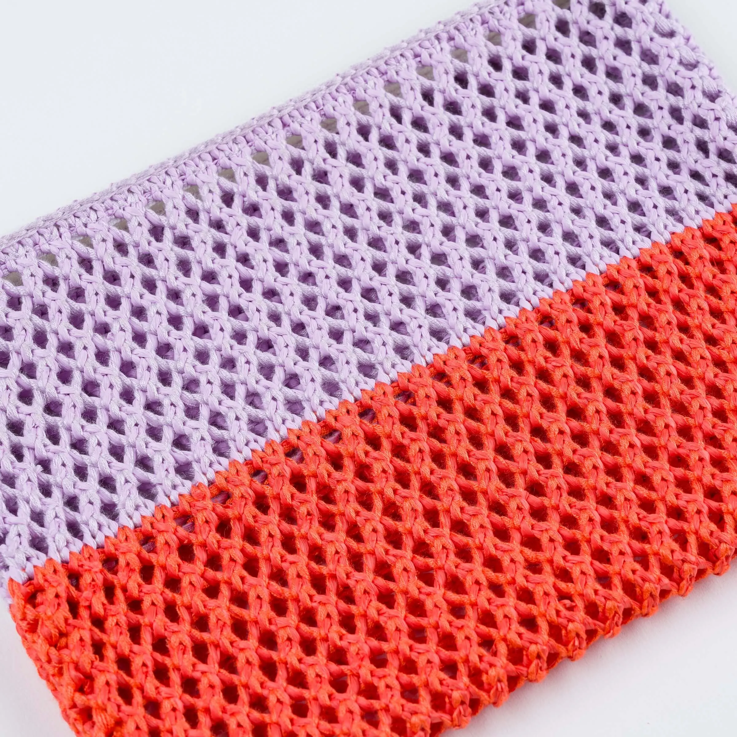 Colorblock Raffia Pouch sold by Verloop LLC product image thumbnail 2