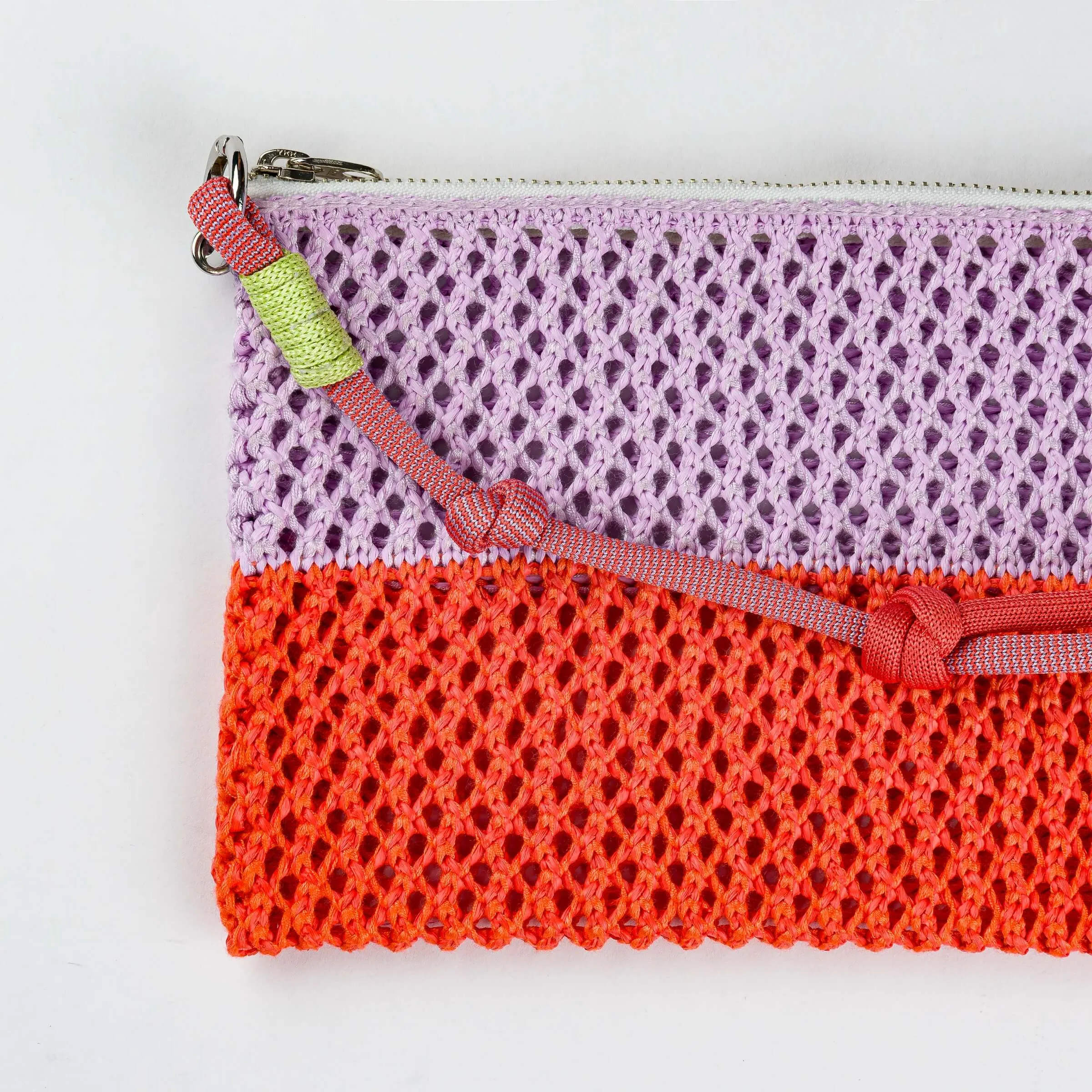 Colorblock Raffia Pouch sold by Verloop LLC product image thumbnail 4