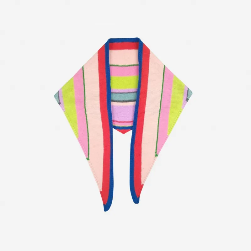 Multi Stripe Triangle Scarf sold by Verloop LLC