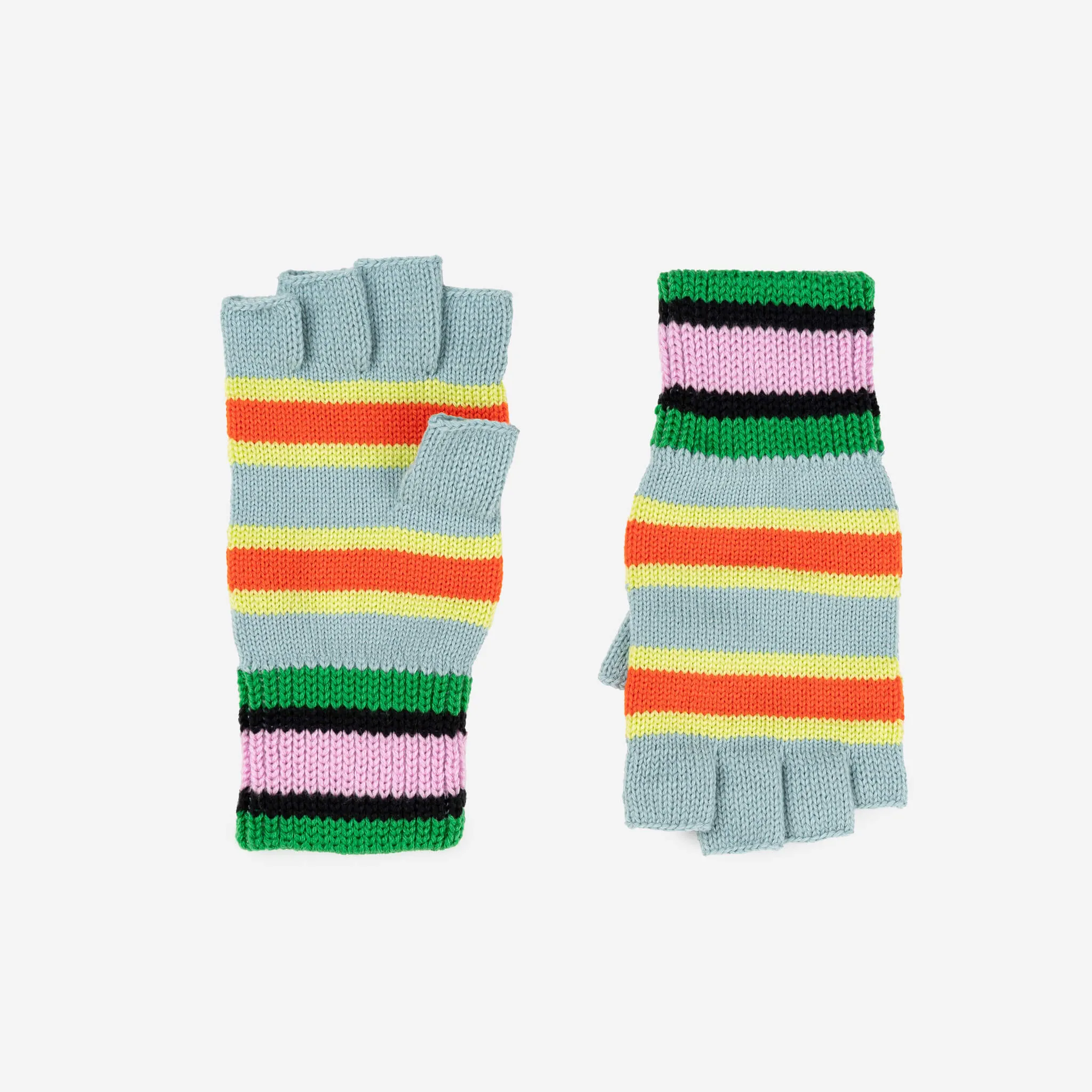 Zipper Stripe Fingerless Gloves sold by Verloop LLC product image thumbnail 3