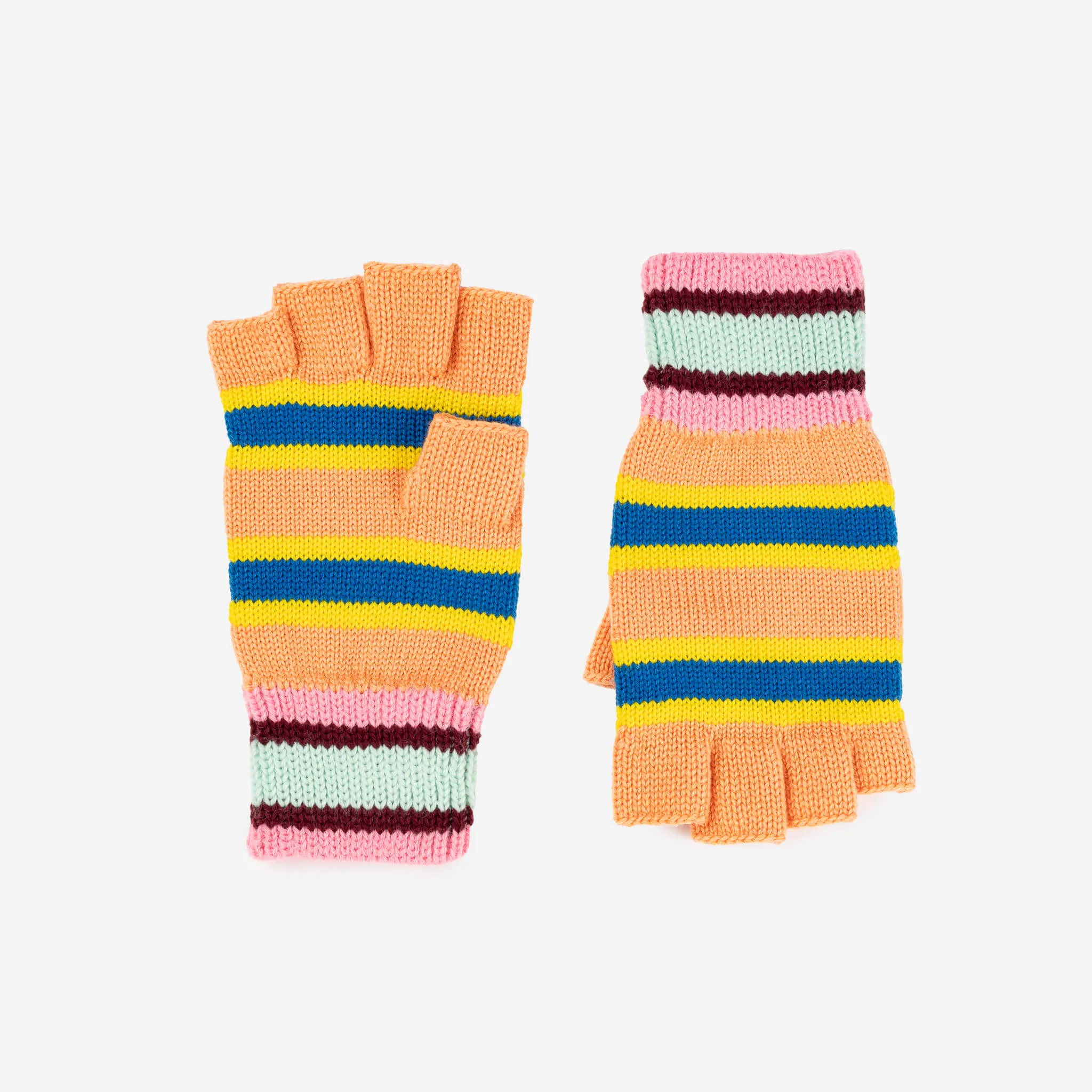 Zipper Stripe Fingerless Gloves sold by Verloop LLC