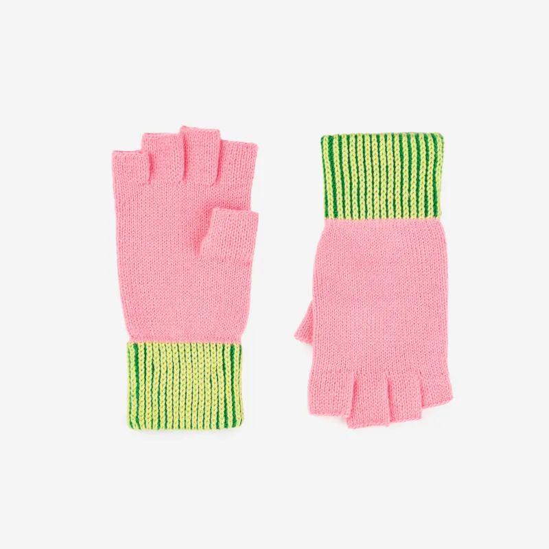 Stripe Cuff Fingerless Gloves sold by Verloop LLC