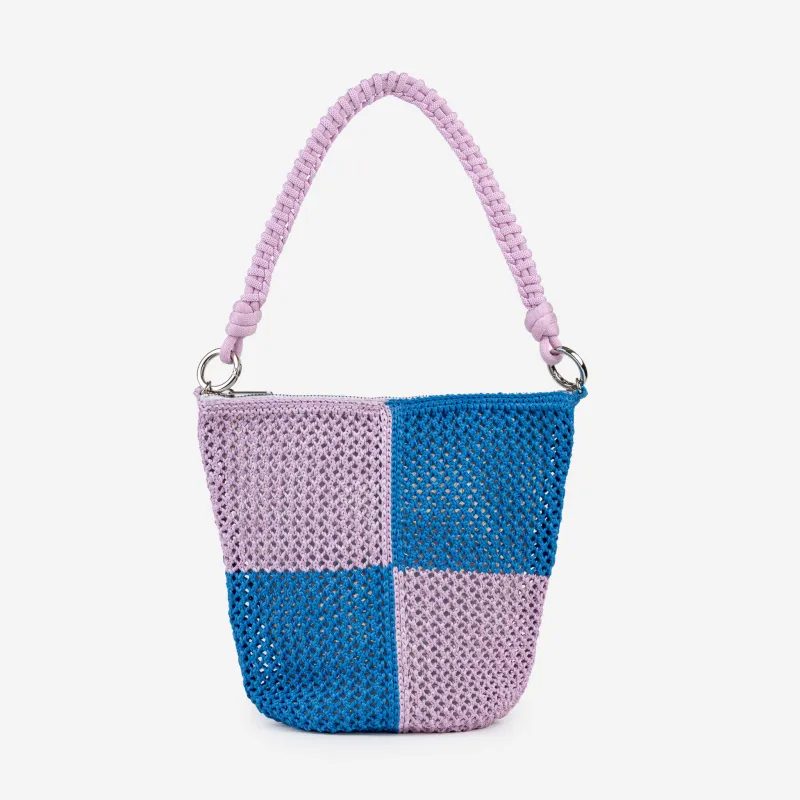 Duo Raffia Zip Bag made by Verloop LLC