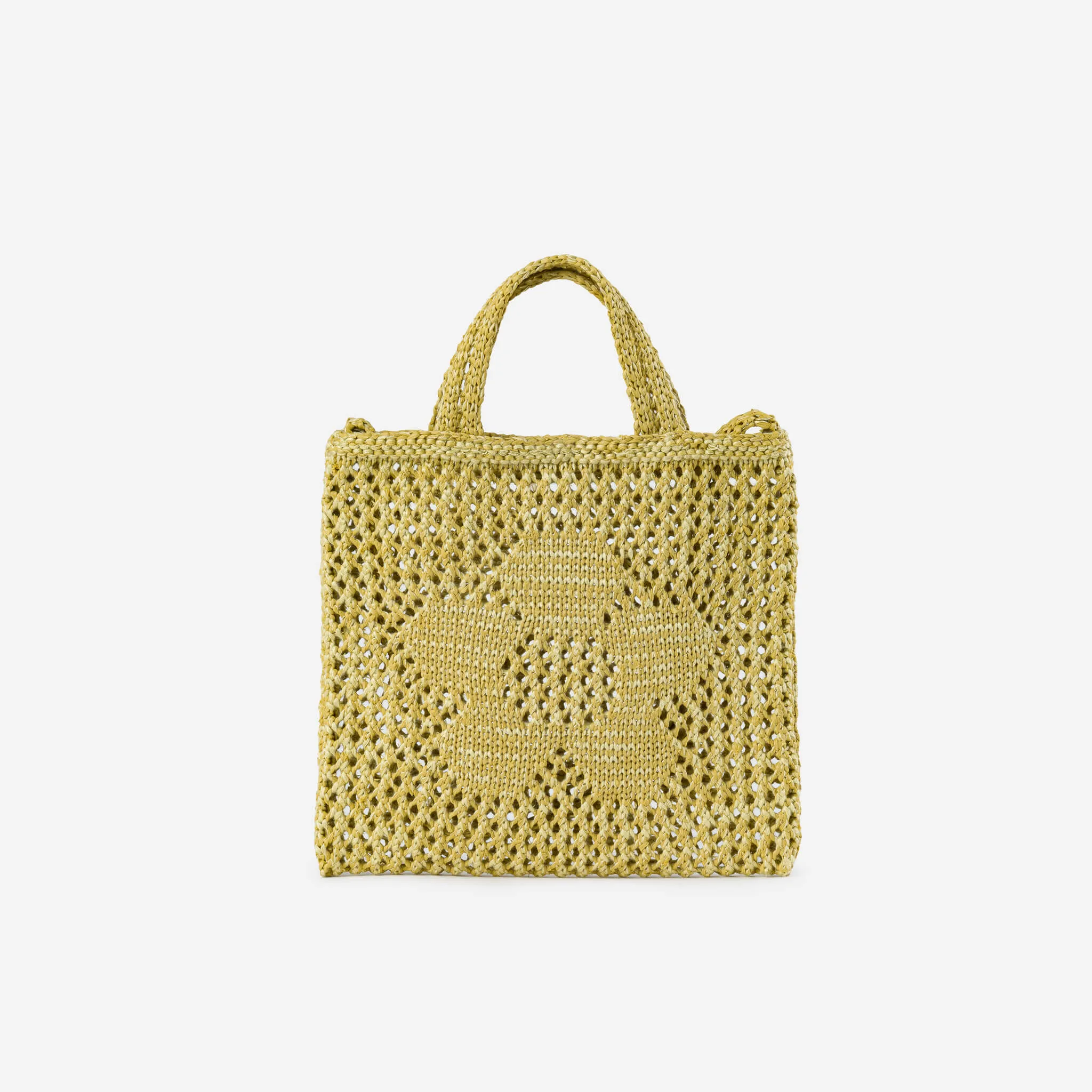 Flower Raffia Mini Tote sold by Verloop LLC product image thumbnail 3