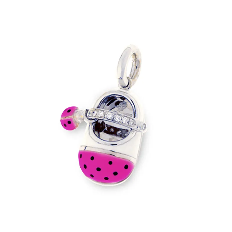 18K Ladybug Diamond Strap Shoe with Ladybug accent sold by Aaron Basha