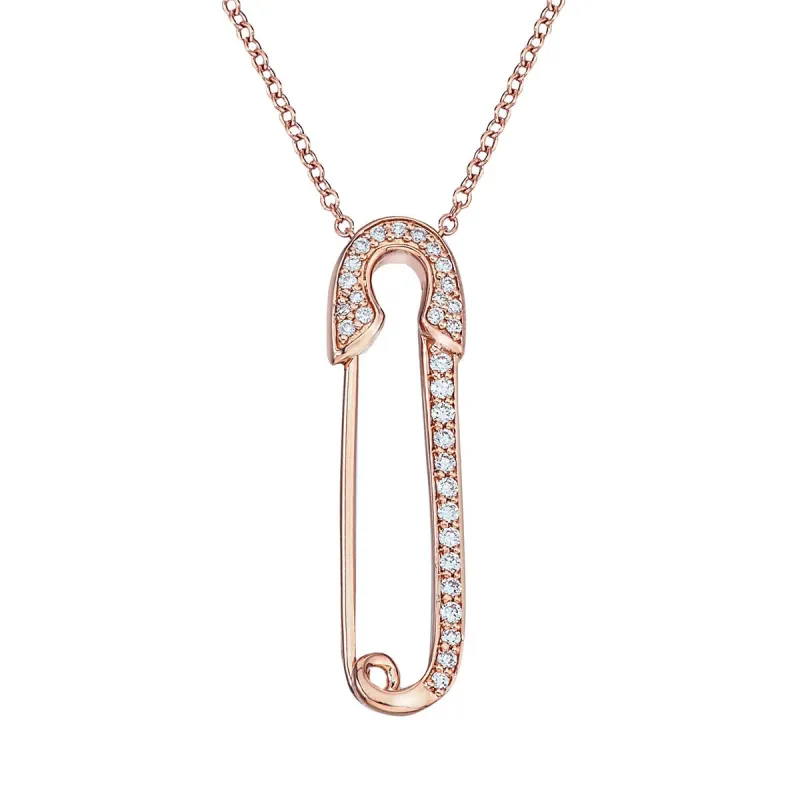 18K Safety Pin on Chain - Pre Order sold by Aaron Basha