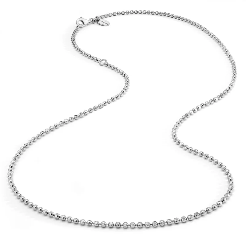 Silver Faceted Ball Chain sold by Aaron Basha