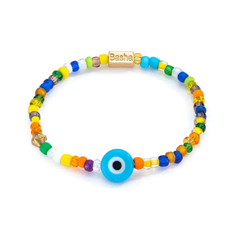 Men's Turquoise Beaded Stretch Bracelet sold by Aaron Basha