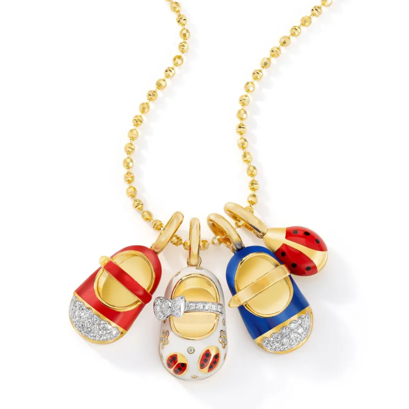 Patriotic & Ladybug Good Luck Necklace sold by Aaron Basha